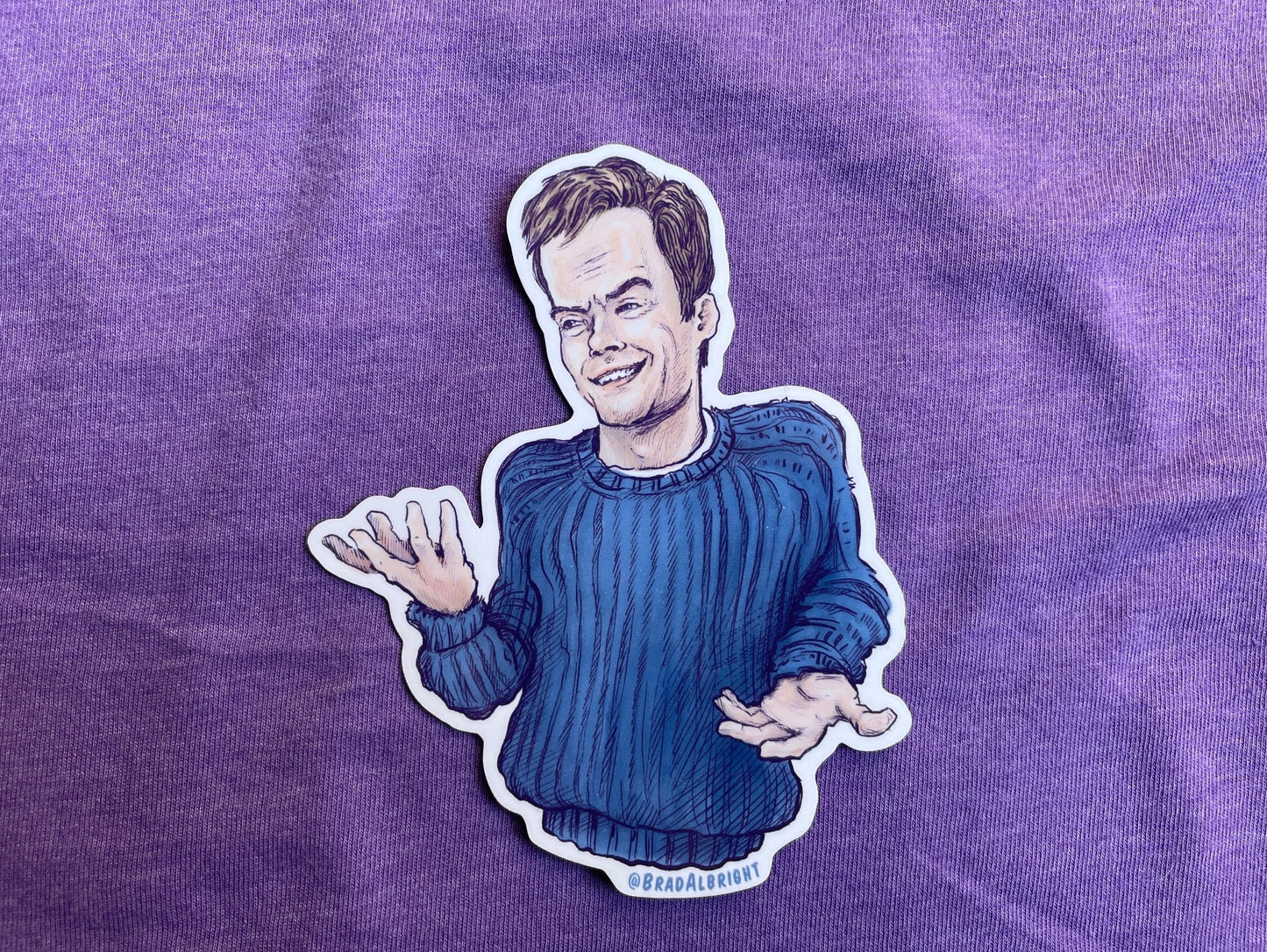 Bill Hader 'Alan' Dancing Meme  - Sticker & Magnet Sets