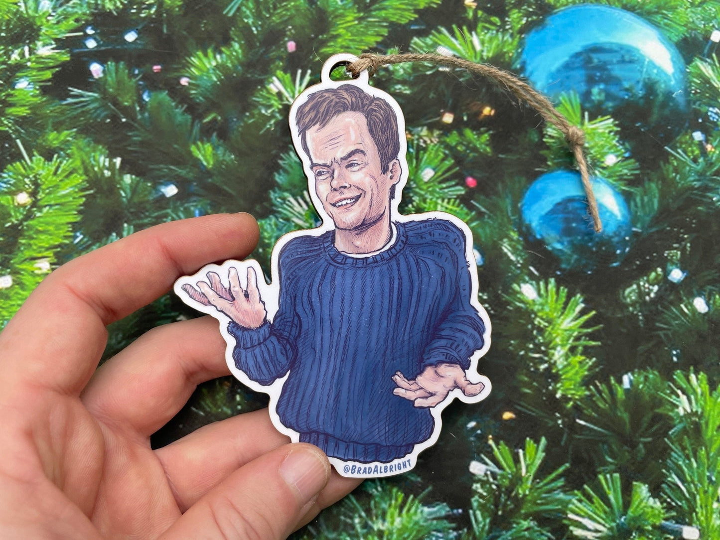 Bill Hader 'Alan' Dancing Meme  - Christmas Ornament